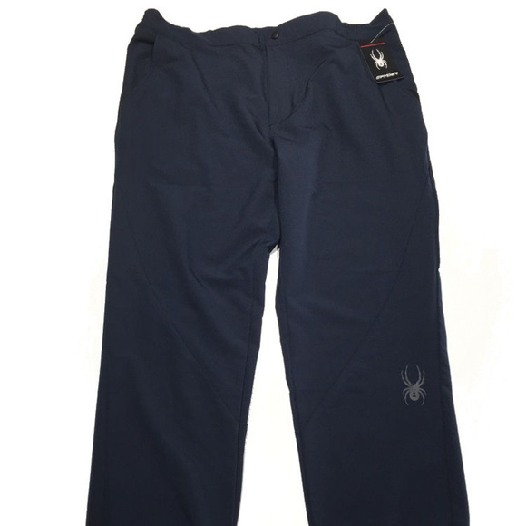 Spyder Frontier Pants XL Navy Blue Joggers Mens NW - Picture 2 of 6
